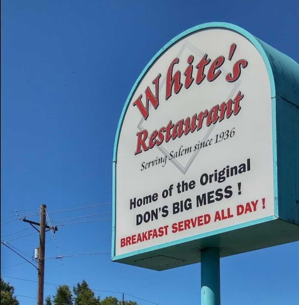 White's Restaurant serving salem since 1936 home of the original Don's Big Mess
